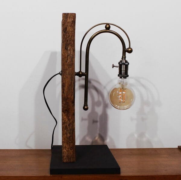 N°30 - Lampe sur bois vieilli – Image 4